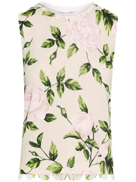 Top Oscar De La Renta cu imagine roz