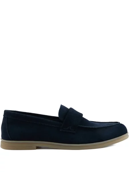 Pantofi loafer Paul & Shark din piele de căprioară albastru