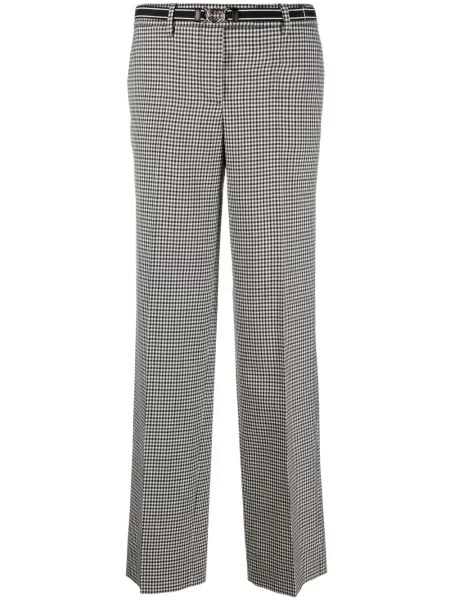 Spodnie Miu Miu w kratkę czarne