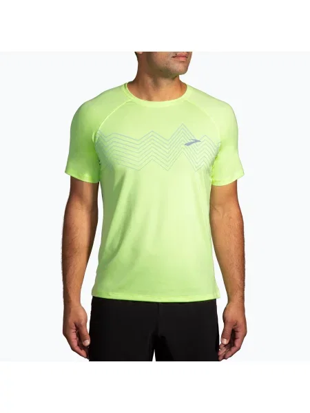 Běžecké tričko Brooks Atmosphere lime/elevate žluté