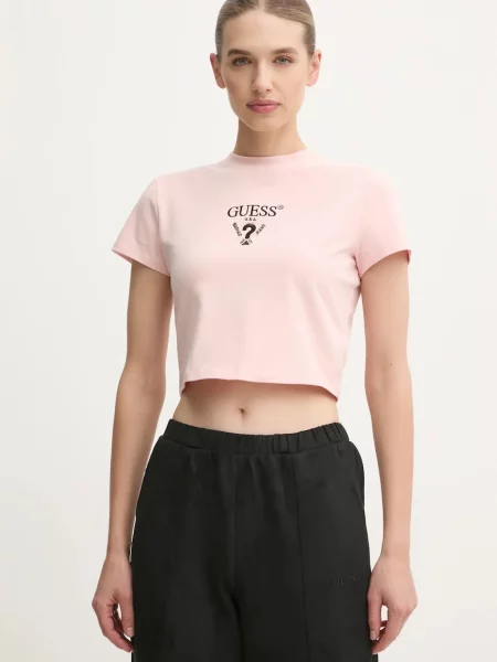 Тениска Guess COLETTE розово