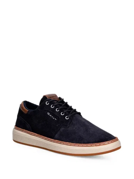 Fűzős szarvasbőr sneaker Gant kék