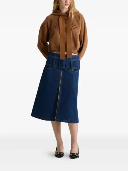 Fustă din denim Patou albastru