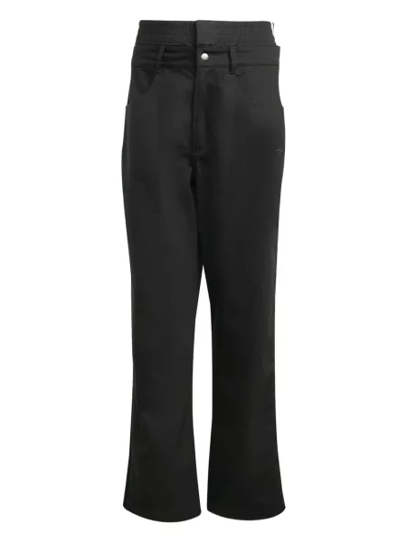 Hlače Adidas dizajn s pet džepova crna