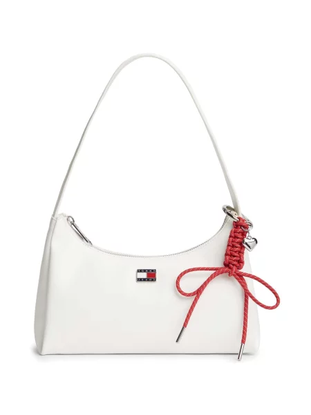 Pandantiv Tommy Jeans din piele alb