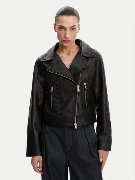 French Connection Geacă de piele negru