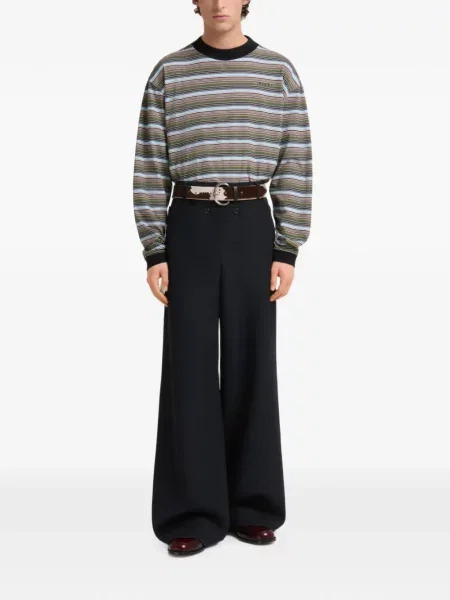 Pantaloni Marni de lână negru