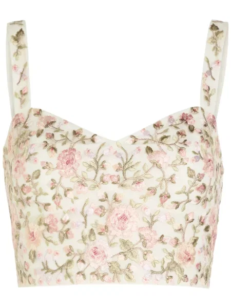Decupat top Needle & Thread cu model floral plasă