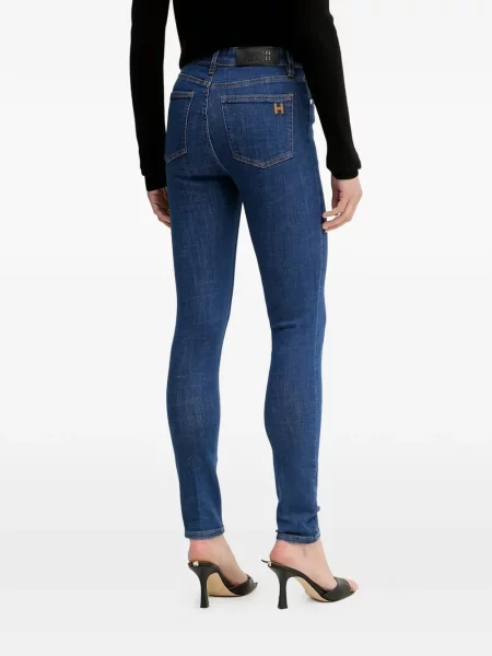 Blugi Silvian Heach cu autograf albastru