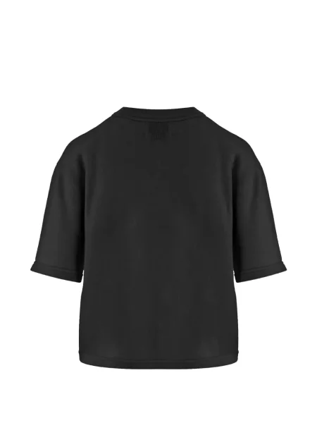 Tricou Sa Su Phi cu decolteu rotund negru