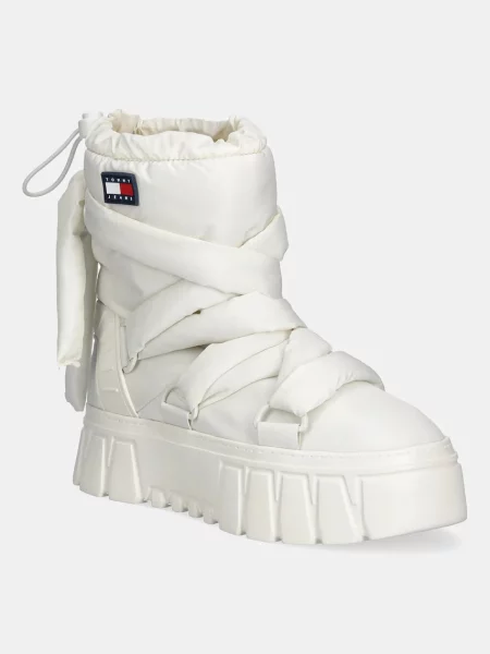 Апрески Tommy Jeans TJW CHUNKY SNOW BOOT NYLON бежово бяло