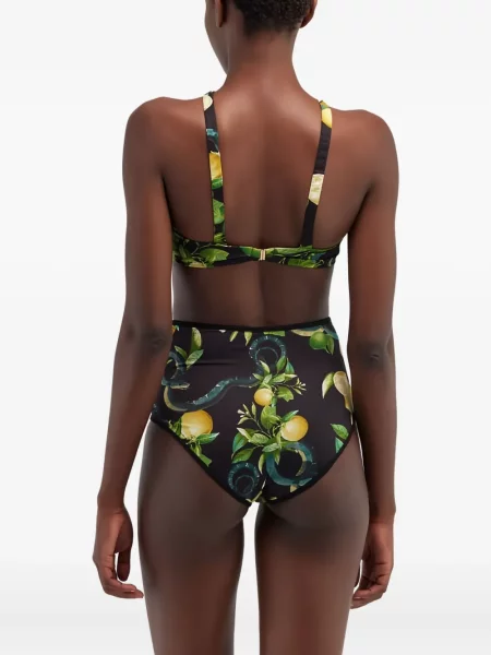 Bikini Roberto Cavalli cu imagine negru