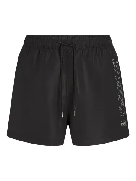 Slip de baie Karl Lagerfeld cu imagine negru