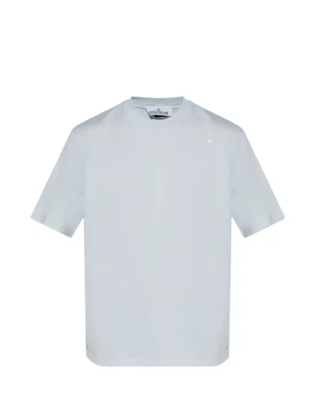 Tricou Stone Island cu strasuri albastru