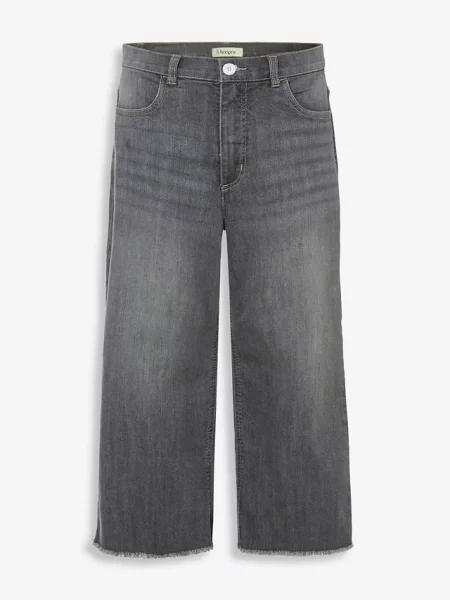 Jeansy wide fit szare