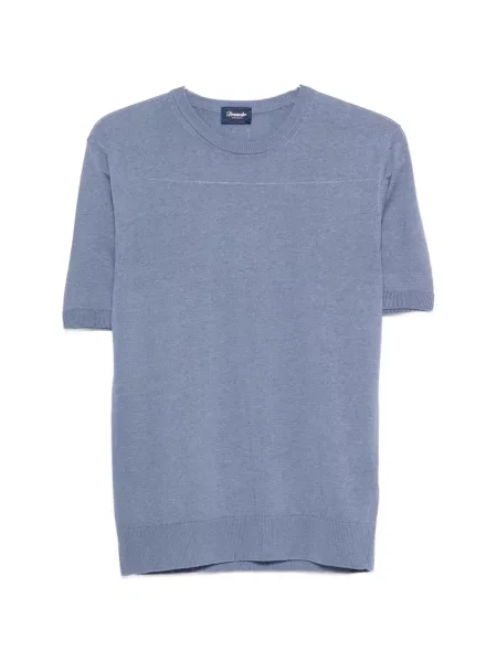 Majica Drumohr s okruglim izrezom plava