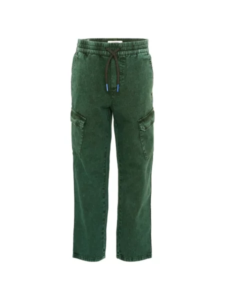 Spodnie cargo dziecięce Scotch & Soda zielone