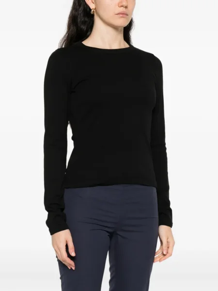 Lung top Flore Flore negru