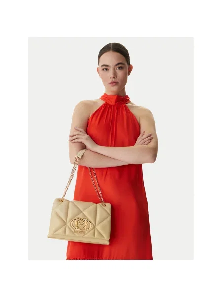 Geantă LOVE MOSCHINO Bej alb