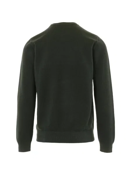 Pulover Fred Perry cu broderie cu decolteu rotund verde