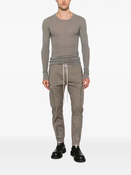 Pantaloni cargo Rick Owens cu cordon gri