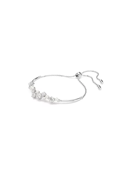 Bransoletka Swarovski z perełkami szara