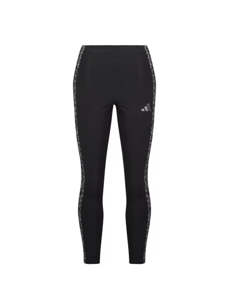 Prugaste tajice Adidas s printom crna