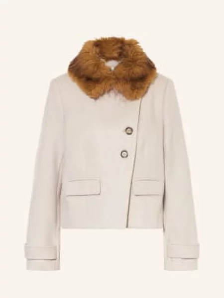 Ba&Sh Bunda Terry S Umělou Kožešinou režná