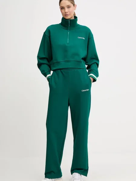 Calvin Klein Performance bluză verde