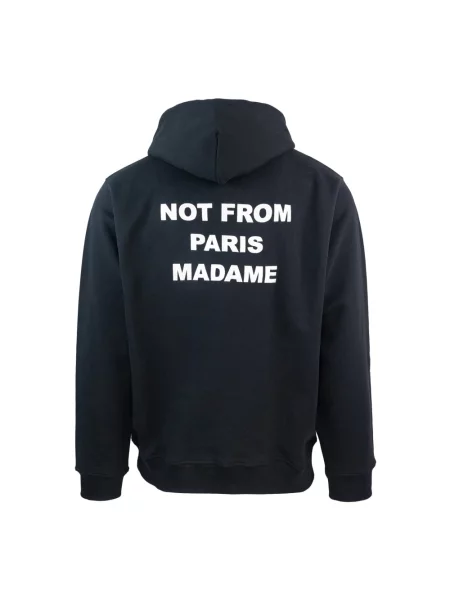 Bluza z kapturem Drole De Monsieur z kapturem z nadrukiem czarna