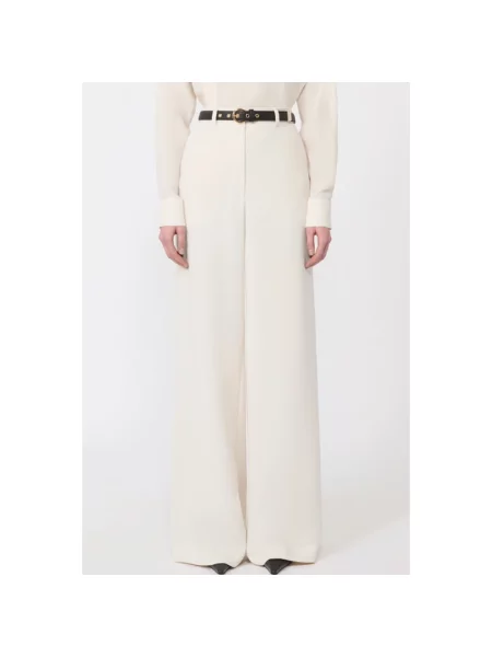Spodnie Max Mara Studio beżowe
