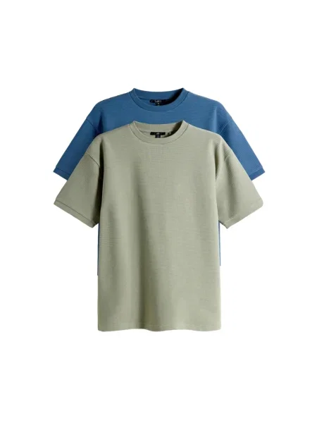 The Set Majica kraljevsko / pastelno zelena plava