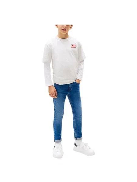 Blugi copii Tommy Hilfiger albastru