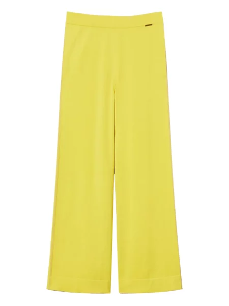 Pantaloni Twinset tricotate galben