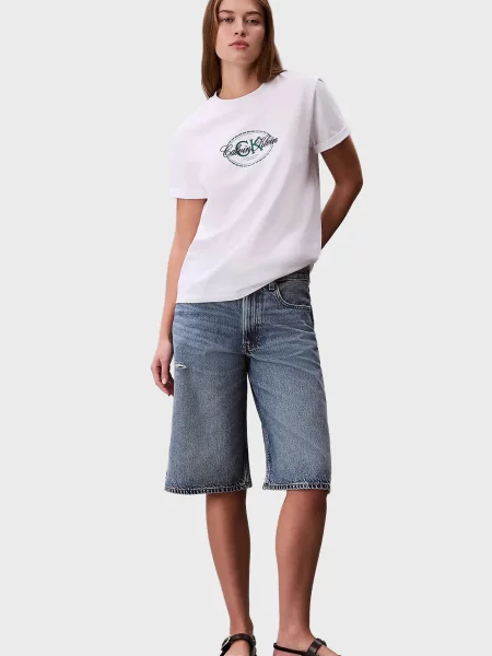 Класична футболка Calvin Klein Jeans біла