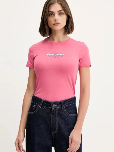 Футболка Guess Jeans рожевий