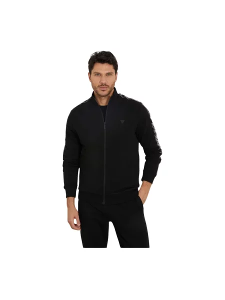 Guess bluza z aplikacją czarny
