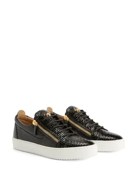 Iš natūralios odos sportbačiai Giuseppe Zanotti Frankie juoda