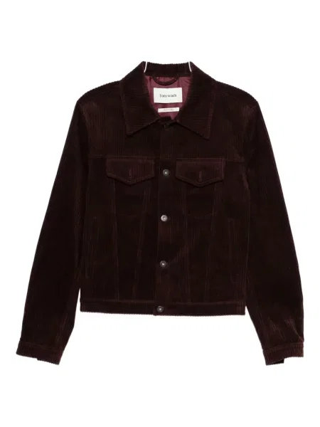 Geacă Tonywack de catifea cord roșu
