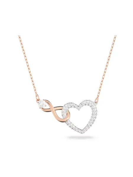 Swarovski Naszyjnik Infinity różowy