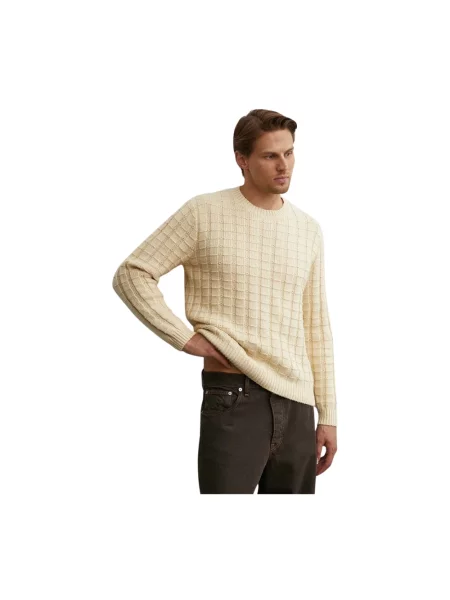 Sunflower sweter z domieszką wełny żółty