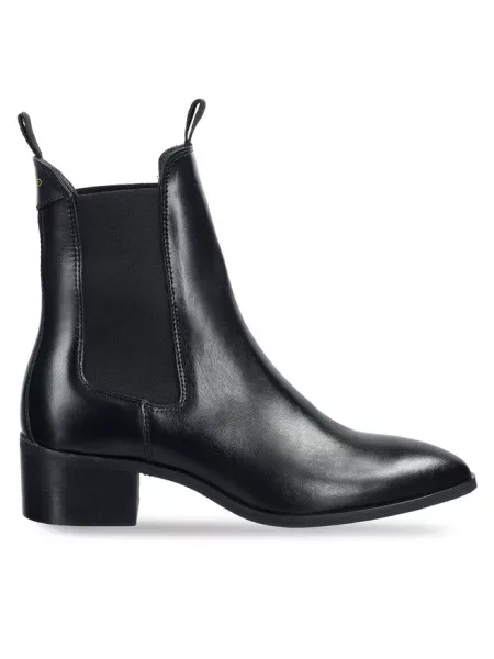 Buty do kostki Gant skórzane czarne