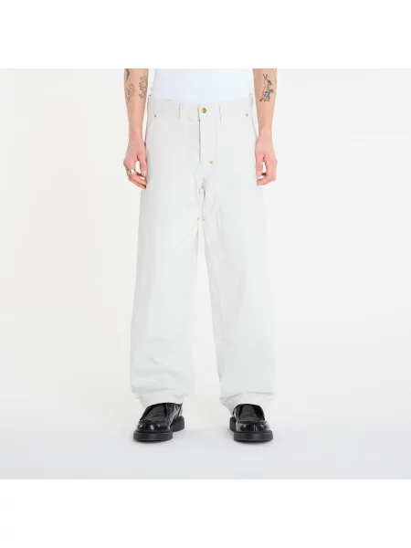 Blugi Dickies Selvedge Double Knee Deni White alb