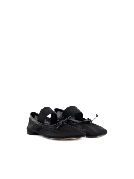 Balerinki Mm6 Maison Margiela skórzane czarne