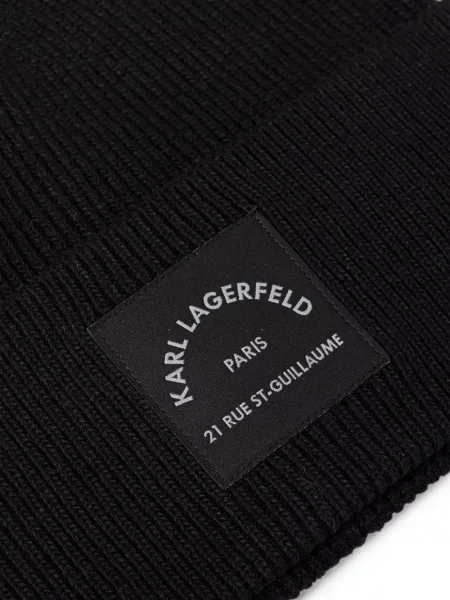 Căciulă Karl Lagerfeld cu autograf negru