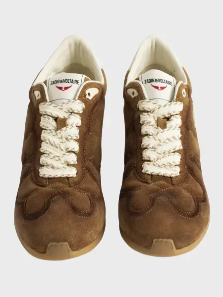 Замшеві кросівки Zadig&voltaire коричневі