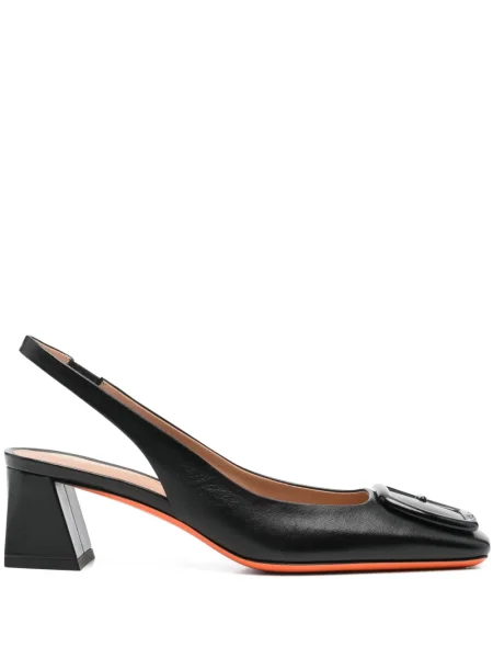 Pantofi cu toc Santoni din piele negru