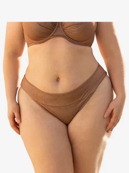 SugarShape Bikinové nohavičky Valencia melírovaná hnedá