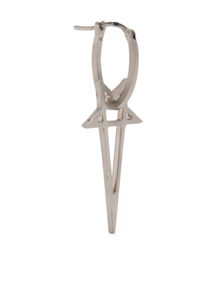 Cercei Rick Owens argintiu