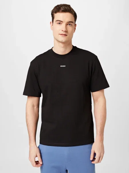 HUGO Tricou Dapolino negru alb